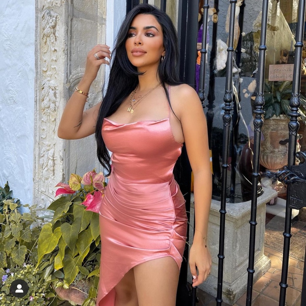 Pink coral dress